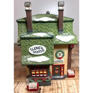 Department 56 Snow Village Elfies Sleds & Skate  Handpainted Porcelain